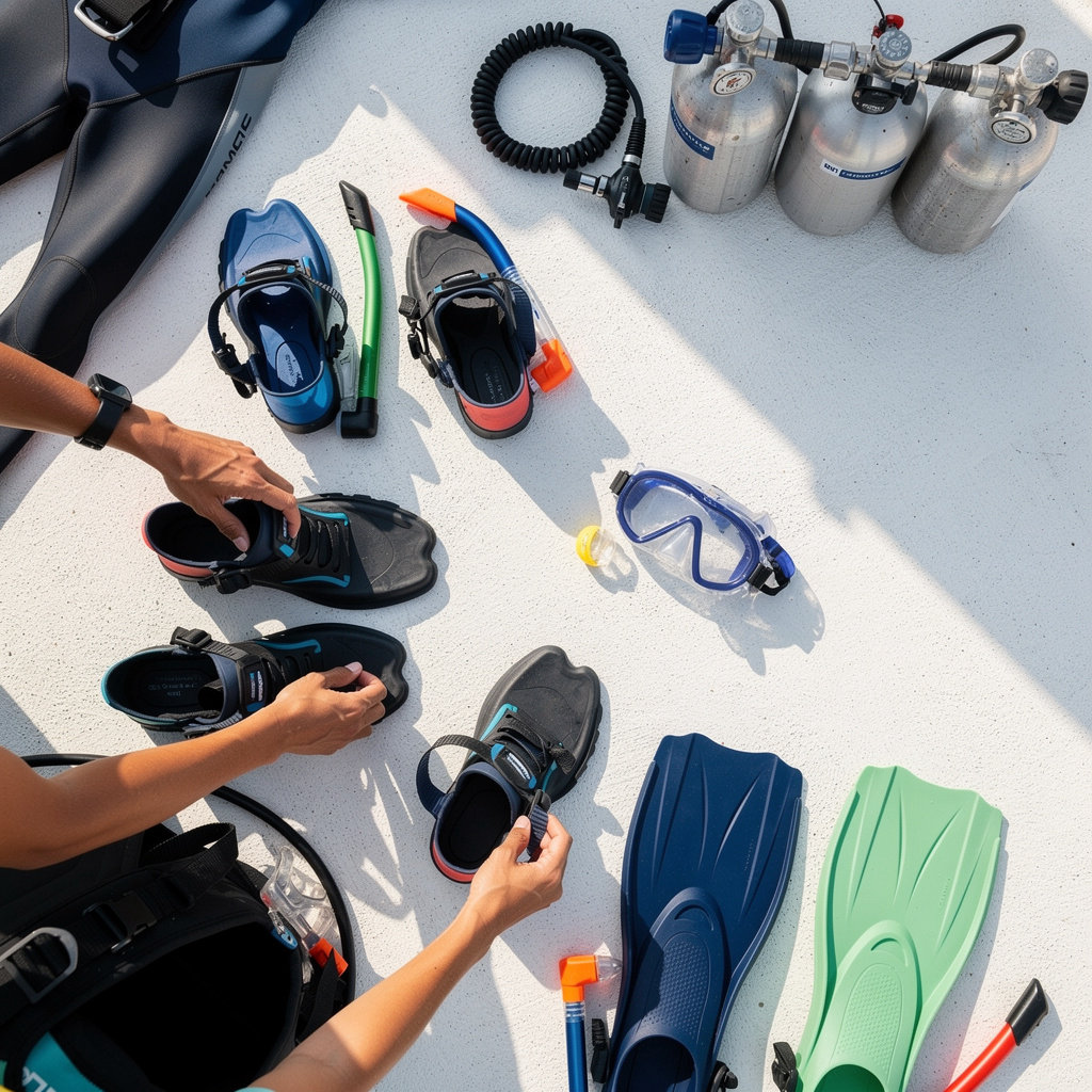 FROG Scuba community members diving together - family-friendly scuba training and group experiences in North Myrtle Beach